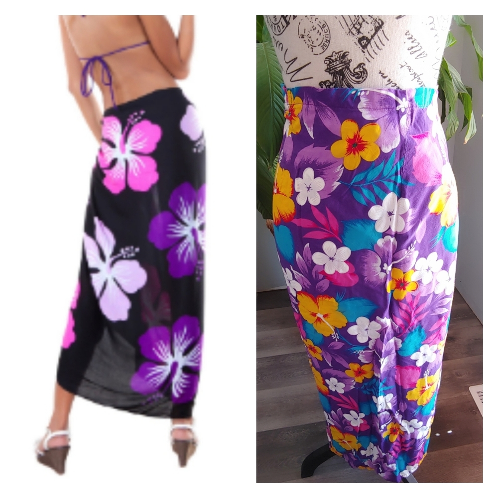 Vintage Uyuwatu Bali Islan Swim Cover Up Sarong.
